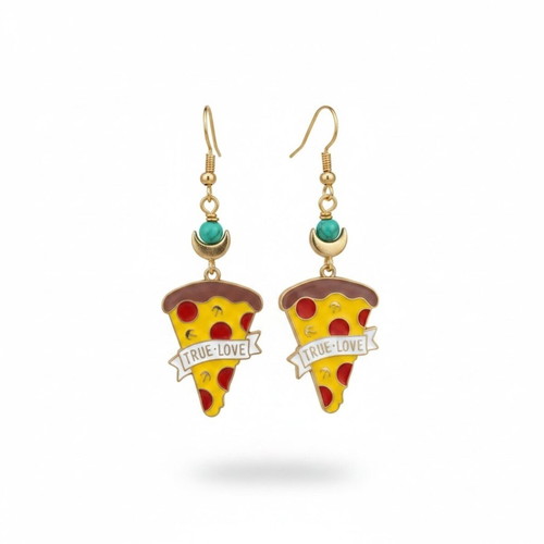 Pizza earrings like new