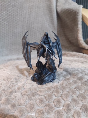 Nazgul on Fell Beast miniature, handmade painted