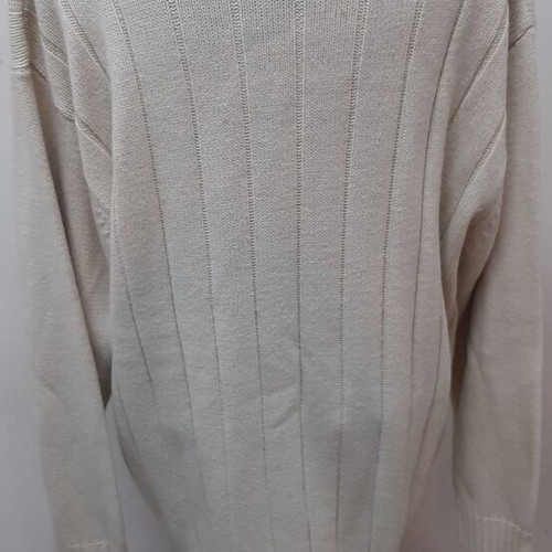 Vintage white hand-knitted sweater like new, size 116 cm