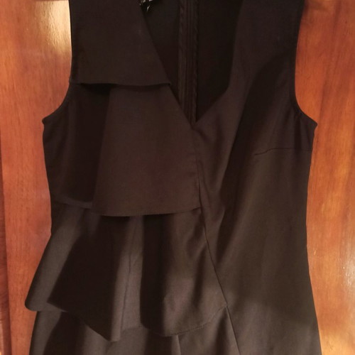 Access blouse with ruffles like new, size 46, black