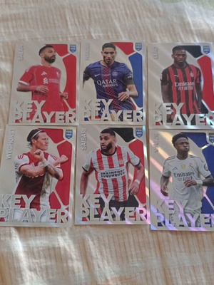 Key Player Stickers Panini Season 2026 FIFA 365, like new, pack of 6