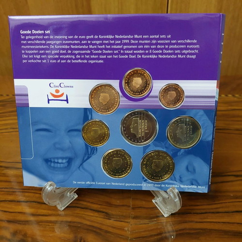 Netherlands 1999 Euro Coin Set Triptych Clini Clowns new