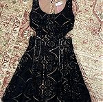  Bsb φόρεμα δαντέλα μαύρο