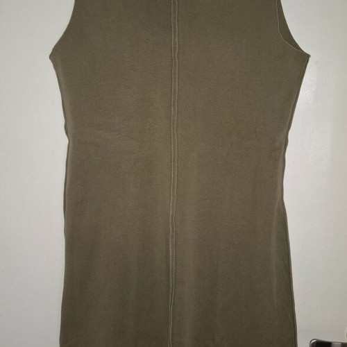 Calvin Klein Jeans sleeveless midi dress Large khaki like new