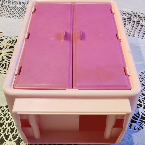 Vintage Barbie Dream Furniture Collection 1978 wardrobe used with four hangers