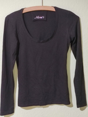 Women's long sleeve shirt like new, black, sizes S and M