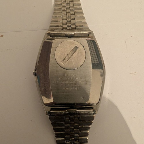 Seiko A031-5000 vintage digital wristwatch, non-working