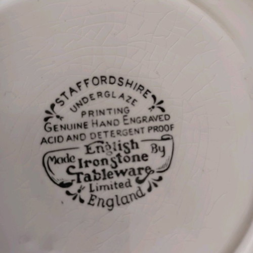 Staffordshire vintage plate 24.2 cm diameter
