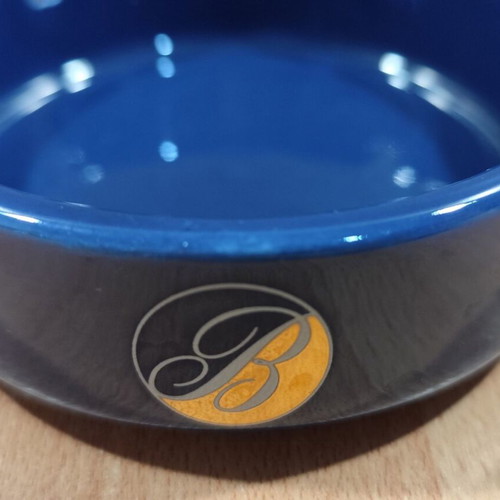Ballantine's Scotch Whisky Ceramic Ashtray used, vintage small promotional