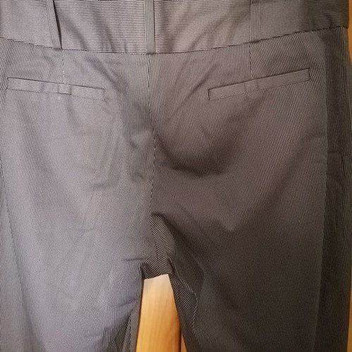 Women's set pants vest new, gray with white stripe