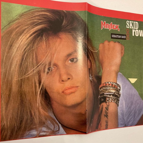 Argentina - Skid Row Sebastian Bach Insert Poster from BLEC Magazine In good condition Price 5 Euro