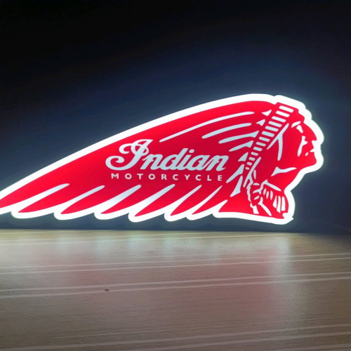 Indian Motorcycles light sign new, retro style