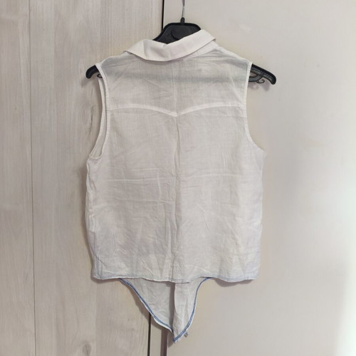 Tally Weijl sleeveless shirt used, white, sizes XS/S
