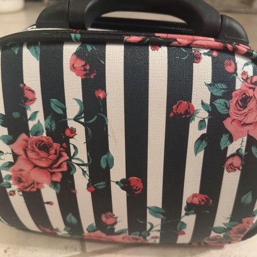 Cosmetic bag like new, multicolored