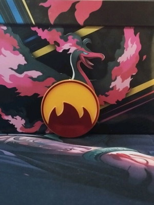 Pokémon TCG Fire Coin like new