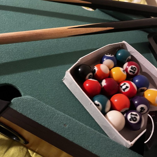 Tabletop billiards like new, small size