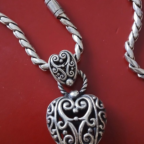 Brighton American necklace, silver plated