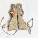 Elite floral espadrille platform sandals size 39