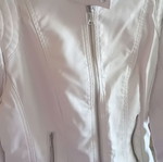 Leather jacket new, white, size L