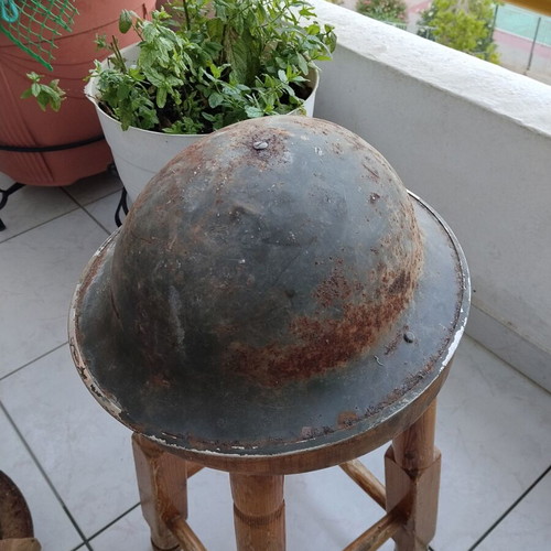 Brodie Mark II helmet used from Greek Civil War