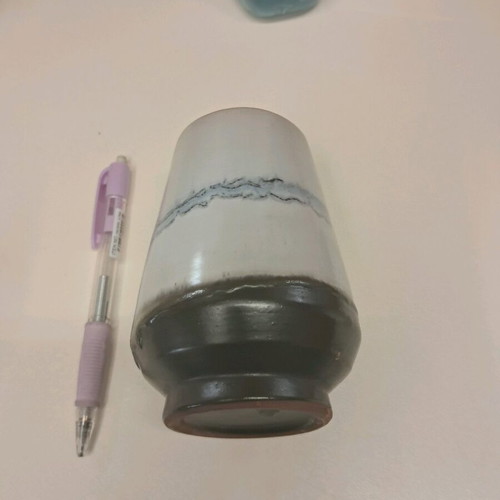 Clay container used, pencil holder size