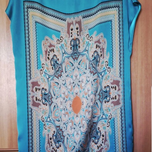 Toi&Moi turquoise dress like new, loose fit, lined, very cool and comfortable