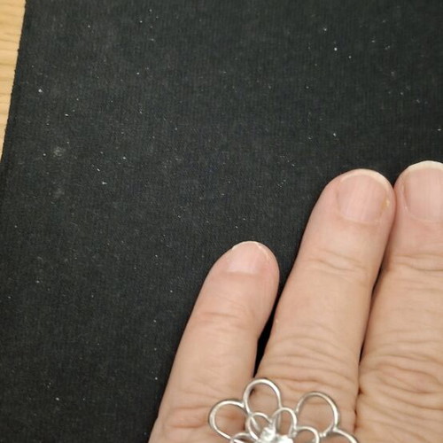 Silver 925 ring plated with white zircon new