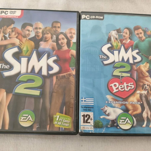Sims2 and Sims2 Pets PC games like new