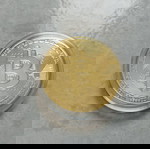  Συλλεκτικό - Αναμνηστικό BTC Bitcoin Χρυσό χρώμα σέ κάψουλα