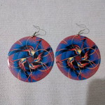 Large earrings new, multicolored