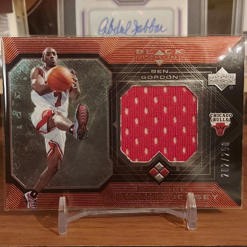 Chicago Bulls Ben Gordon 2004-05 Upper Deck Black Diamond Jersey new, numbered