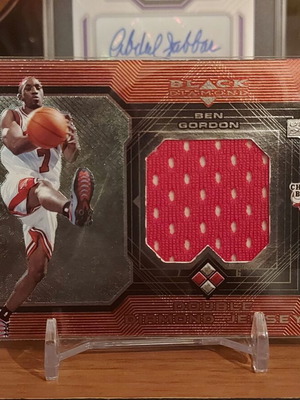 Chicago Bulls Ben Gordon 2004-05 Upper Deck Black Diamond Jersey new, numbered