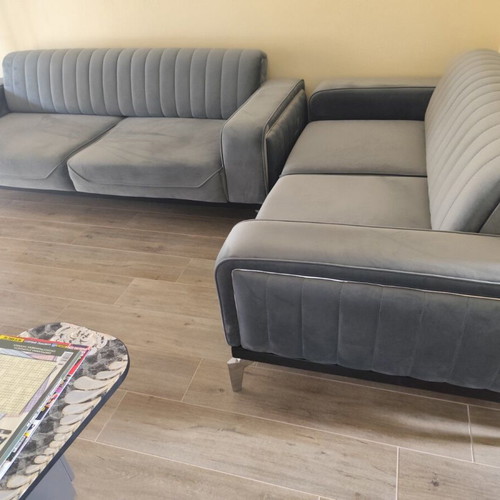Sofa set with double and triple sofa beds like new