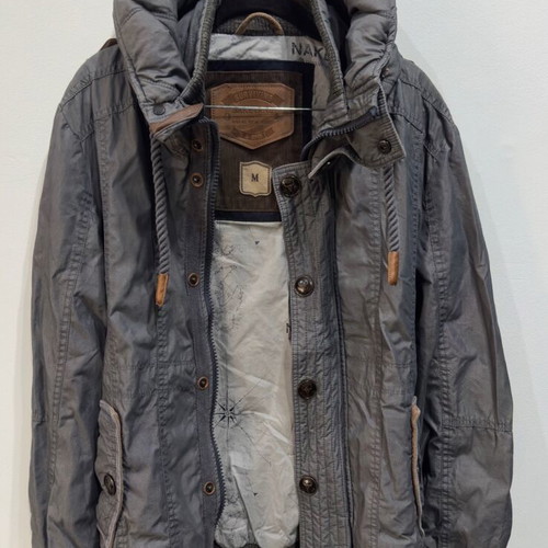 Naketano men's jacket size M like new, gray and blue