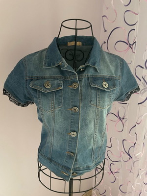 Denim blouse used, blue