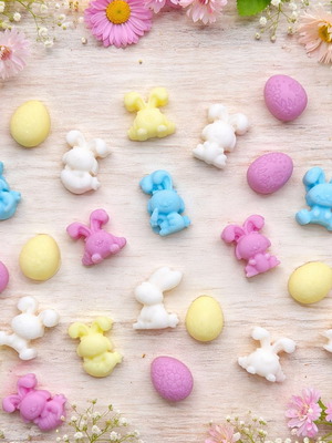Easter wax melts pastel colors, 10 pieces, new