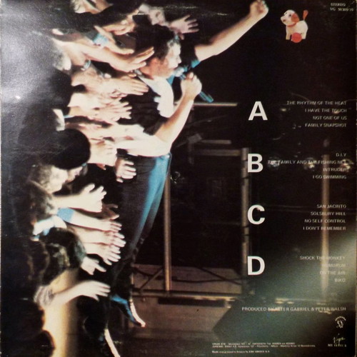 Peter Gabriel Plays Live vinyl used, rock