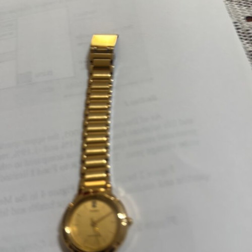 Casio γυναικείο ρολόι water resist μεταχειρισμένο, χρυσαφί