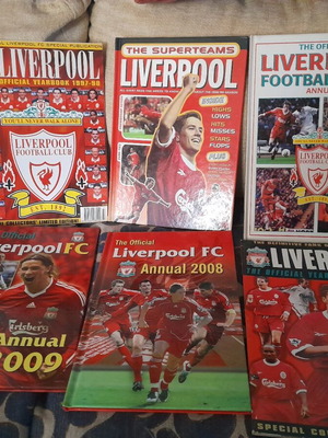 Liverpool annual k yearbook new, 6 official books