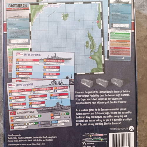 Bismarck Solitaire deluxe edition board game