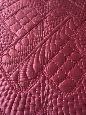 Traditional Handmade Satin Quilt Giorgan new, cotton filling