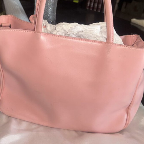 Furla pink handbag used, missing shoulder strap