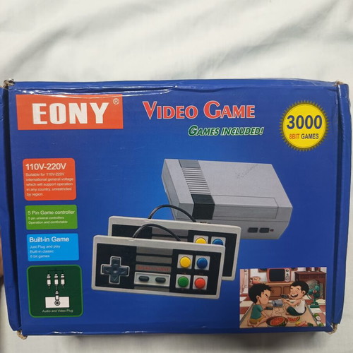 EONY Retro Video Game Console with 3000 8Bit Games, new