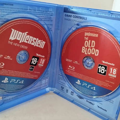 Wolfenstein 2 games for PS4 used, like new condition