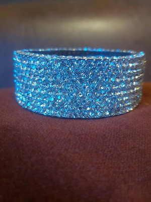 Vintage βραχιόλι bracelet με ασημί strass swarovski new