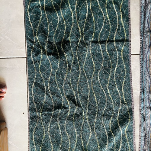 Nef Nef 2 face towels new, cotton, blue and green