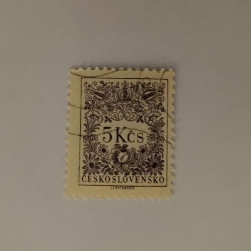 Czechoslovakia collectible stamp 5 Kčs like new