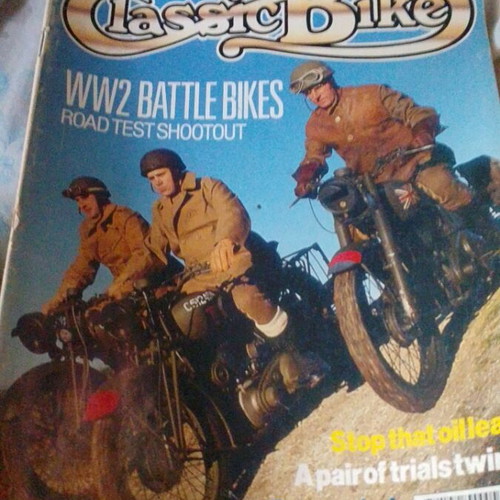 Classic Bike magazine used, February 1990 issue with WW2 battle bikes