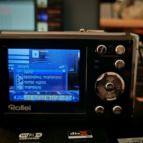 Rollei Sportsline 80 waterproof digital camera used with case and memory card
