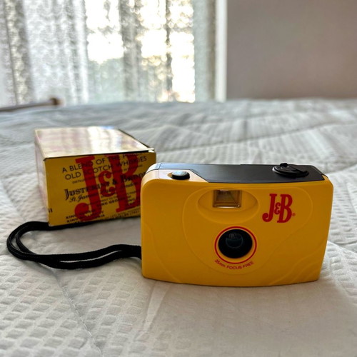 J&B camera new, film operated, with box and manual